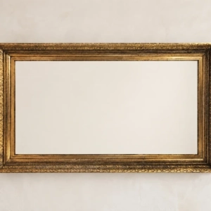 An impressive Neoclassical, gilt framed mirror. Could be hung landscape or portrait. English 19th century.