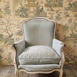 A comfortable Louis XV style bergere