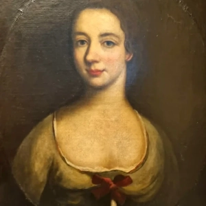An attractive portrait of a lady. France, 19th century.