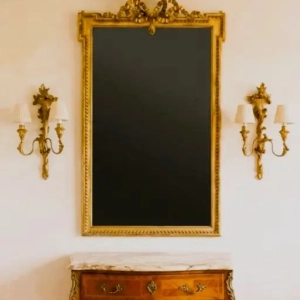 Louis XVI mirror and side lights